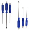 SET 6 PZ CACCIAVITI AL CROMO VANADIO CON PUNTE DIFFERENTI E MANICO MORBIDO 5467